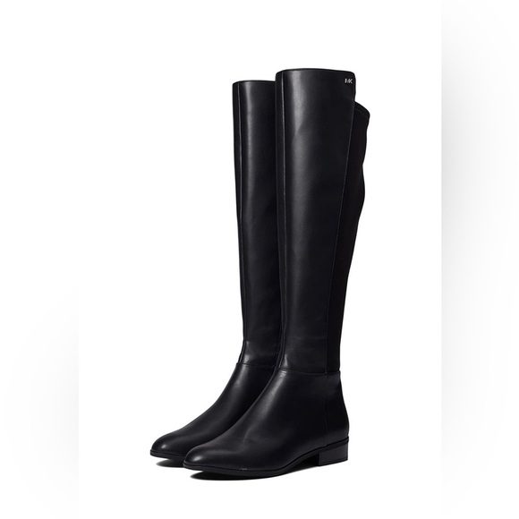 Micheal Kors Brinkley Flat Leather Boots - Picture 1 of 4